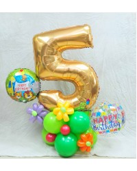 Happy 5th Birthday Number Design